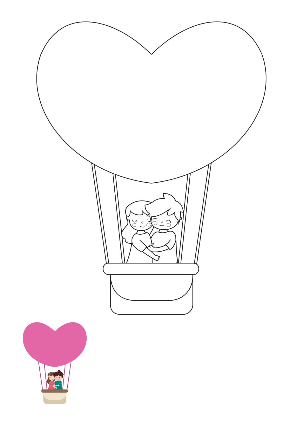 Free Valentines Coloring Page Template Edit Online Download Template