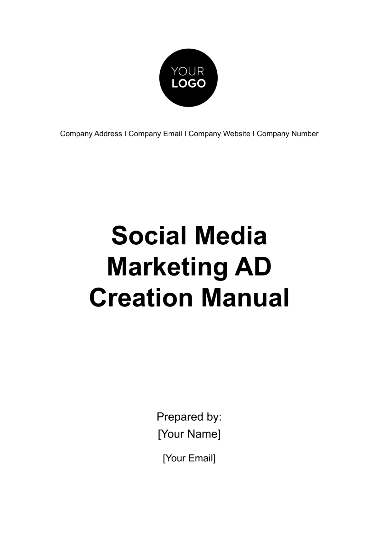 Social Media Marketing Ad Creation Manual Template - Edit Online & Download