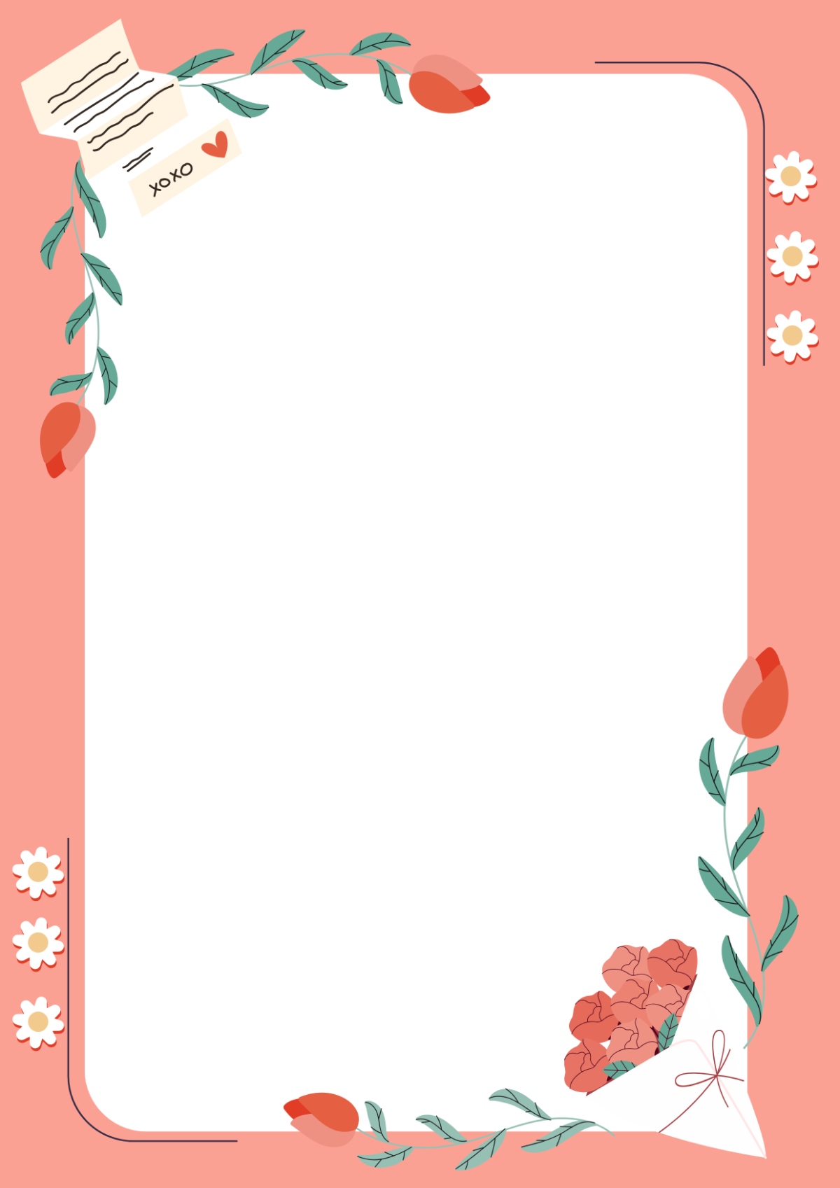 Valentines Border Template - Edit Online & Download