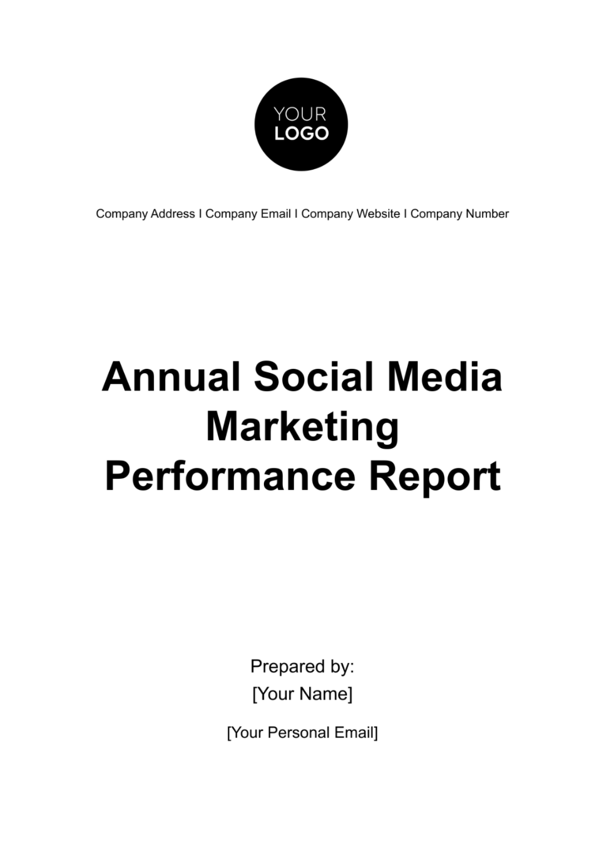 Free Annual Social Media Marketing Performance Report Template