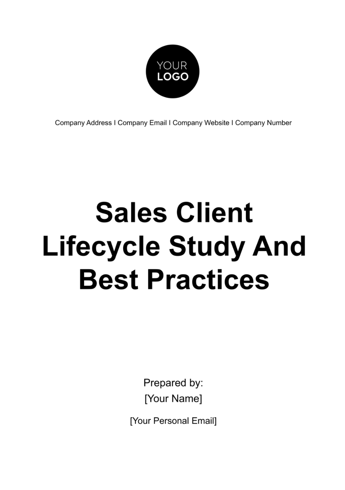 Sales Client Lifecycle Study and Best Practices Template