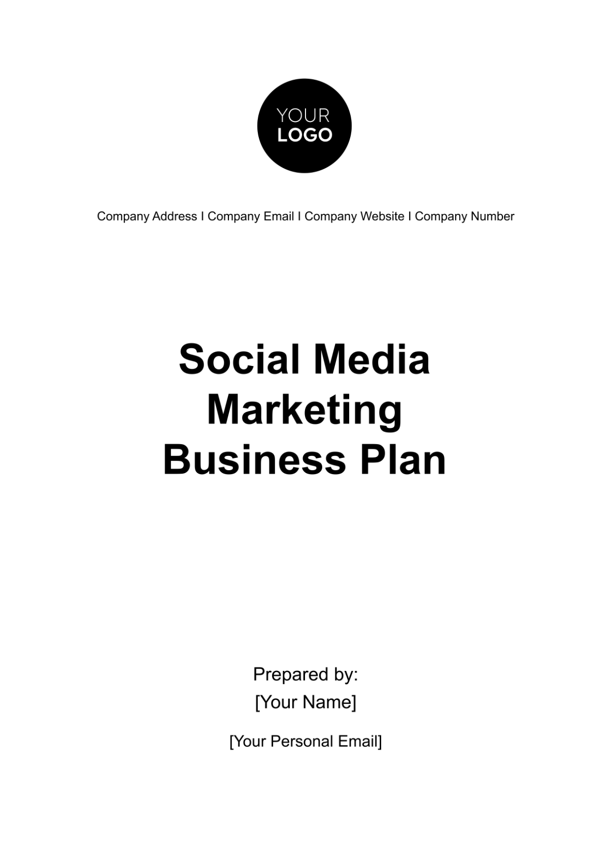 Free Social Media Marketing Business Plan Template