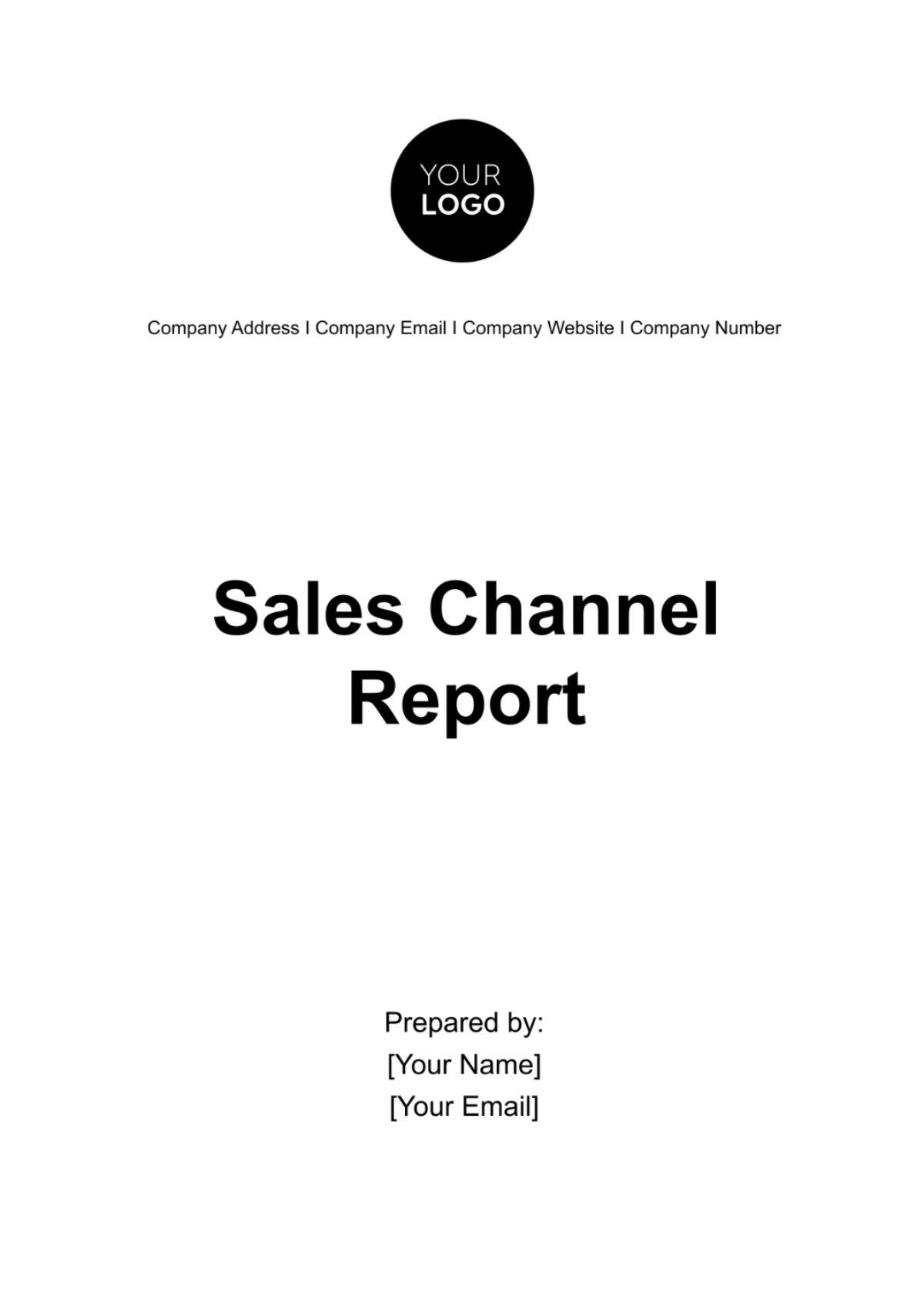 Sales Channel Report Template