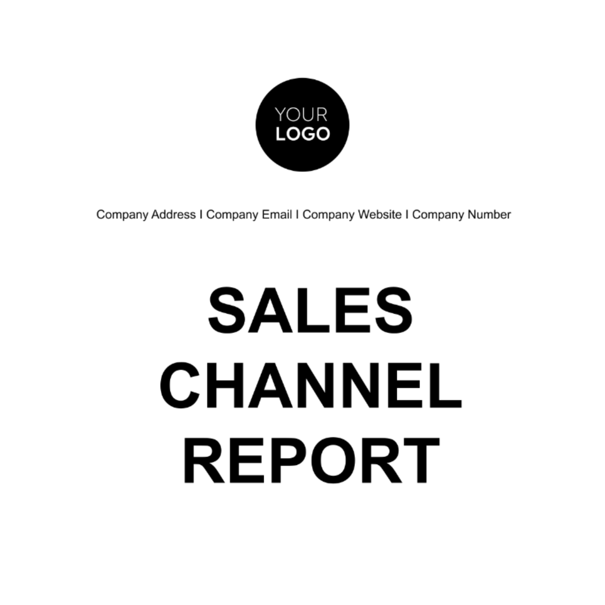 Sales Channel Report Template - Edit Online & Download