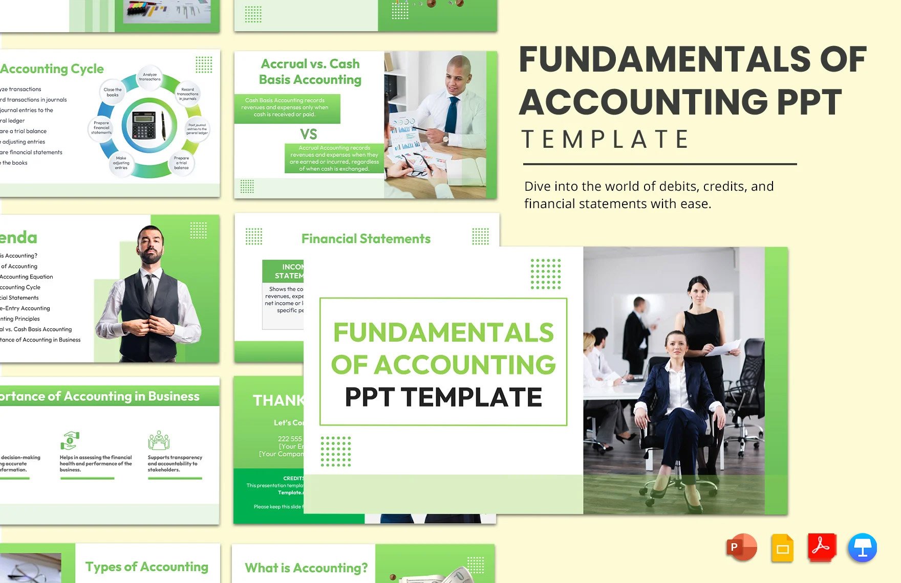 Fundamentals of Accounting PPT Template in PDF, PowerPoint, Google Slides, Apple Keynote
