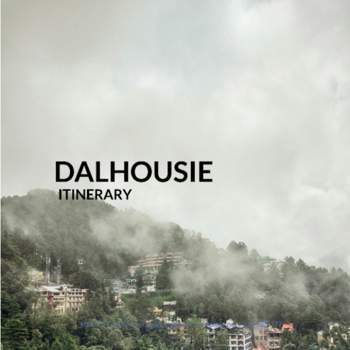 Dalhousie Itinerary Template - Edit Online & Download