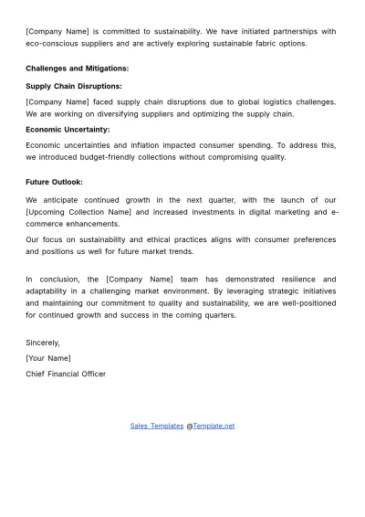 Free Sales Quarterly Account Report Template to Edit Online