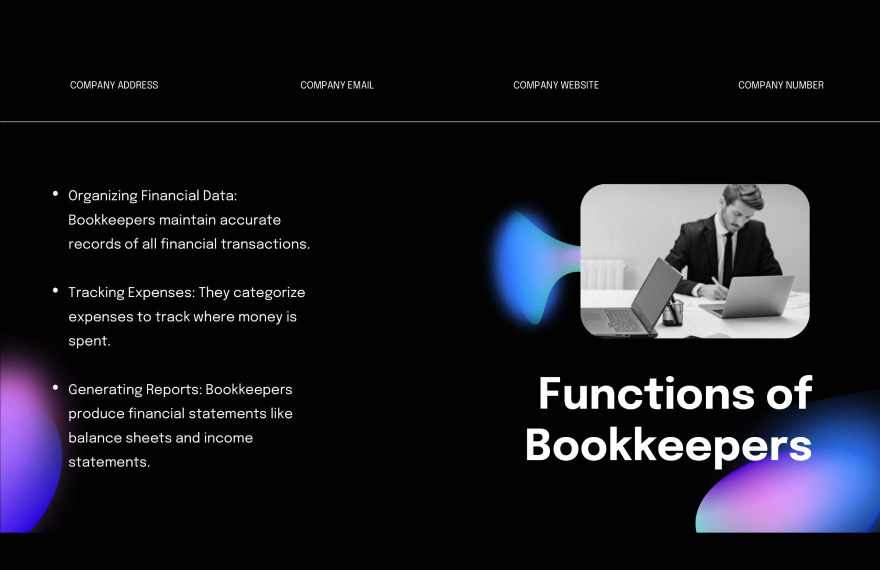 Bookkeeping and Accounting PPT Template