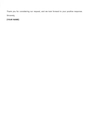 Free Sports Team Fundraising Letter Template to Edit Online