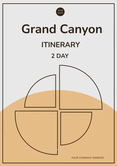 Free 2 Day Grand Canyon Itinerary Template to Edit Online