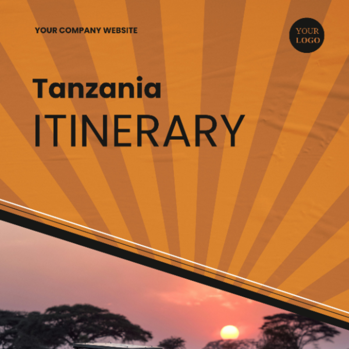 Tanzania Itinerary Template - Edit Online & Download