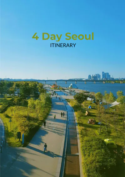 Free 4 Day Seoul Itinerary Template to Edit Online