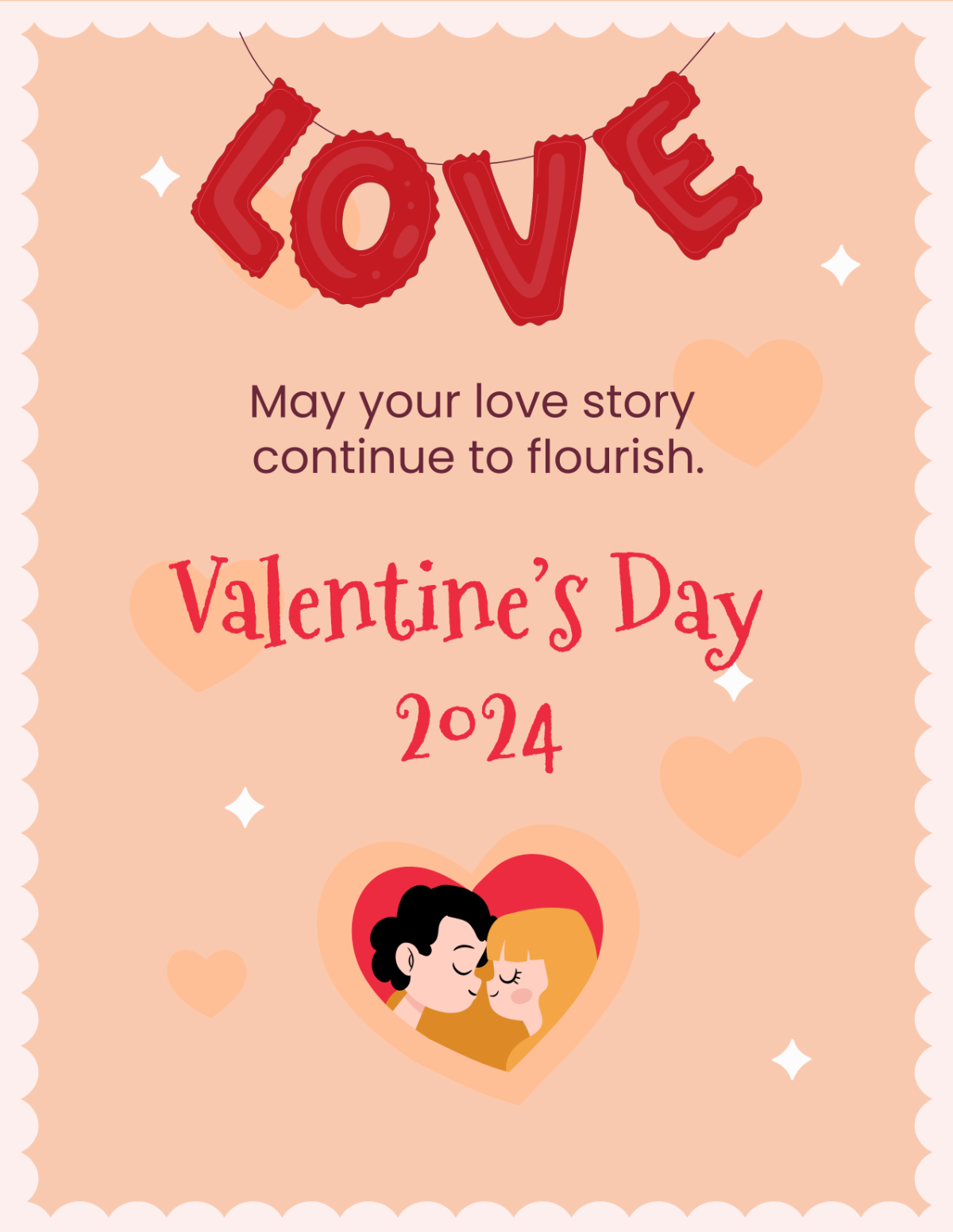 Printable Valentine's Day 2024 Template