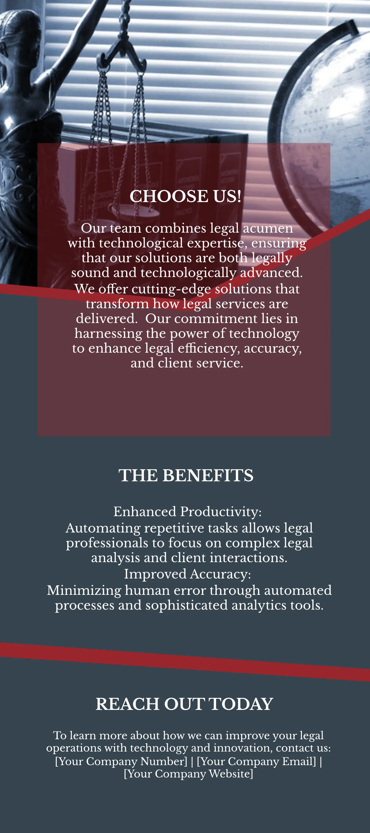 Free Legal Technology and Innovation Rack Card Template to Edit Online