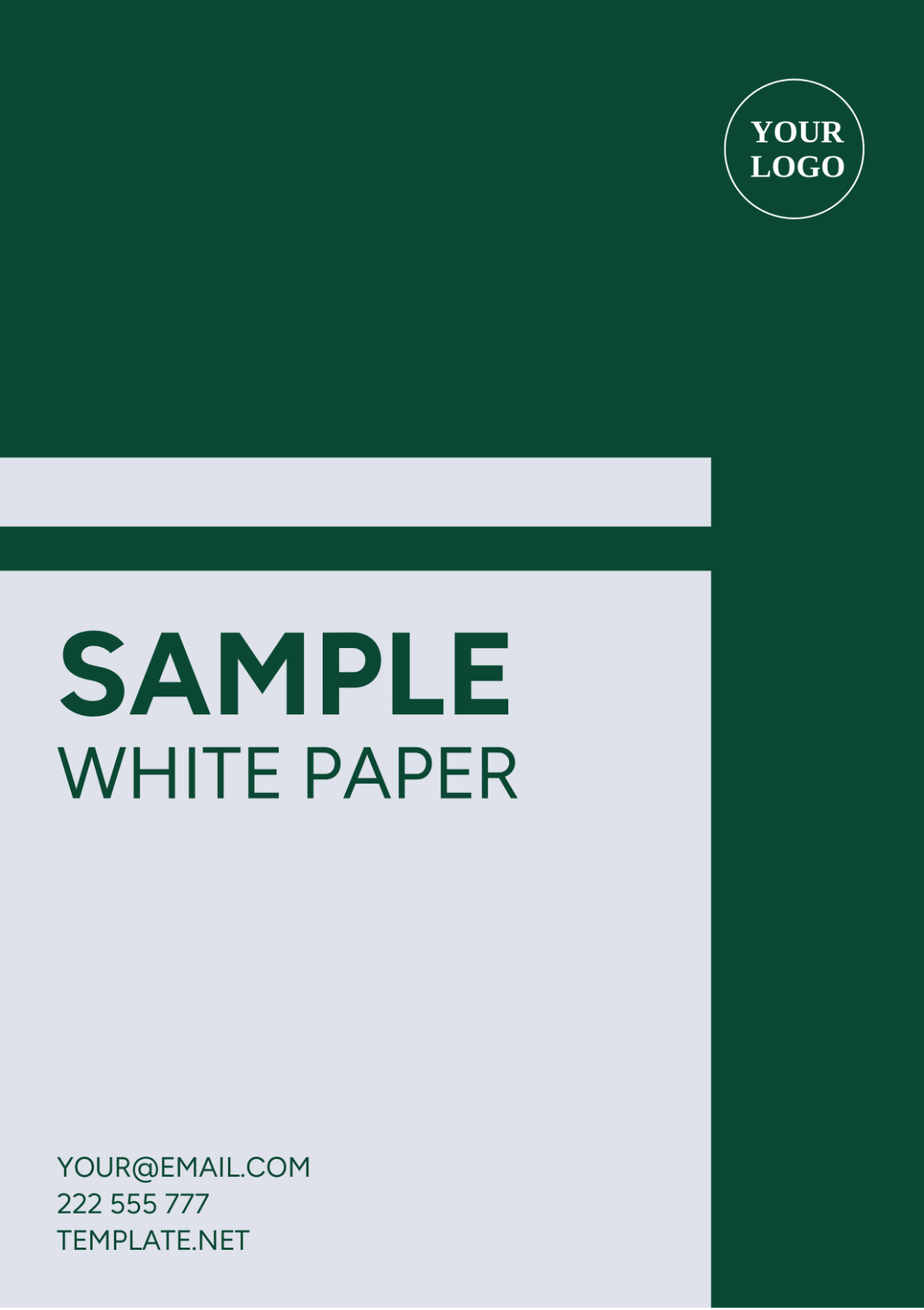 Sample White Paper Template - Edit Online & Download Example | Template.net