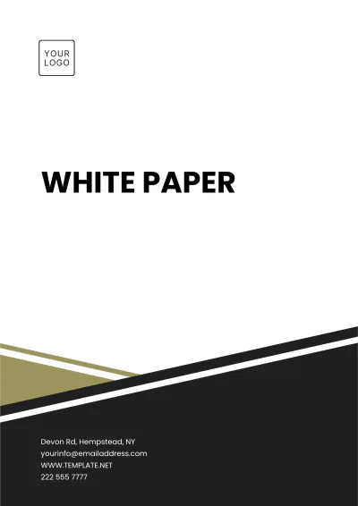 Free Sample White Paper Template to Edit Online