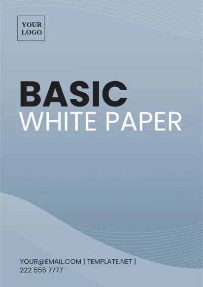 Free Basic White Paper Template to Edit Online