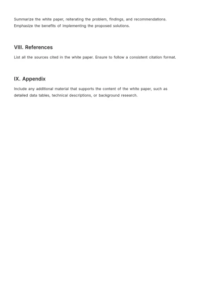 Free Basic White Paper Template to Edit Online