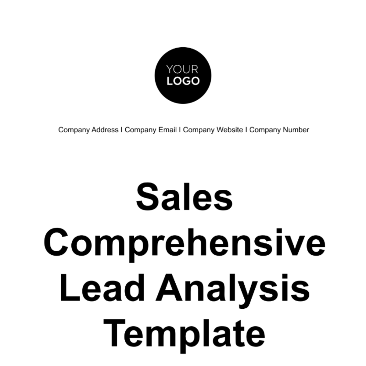 Free Sales Comprehensive Lead Analysis Template