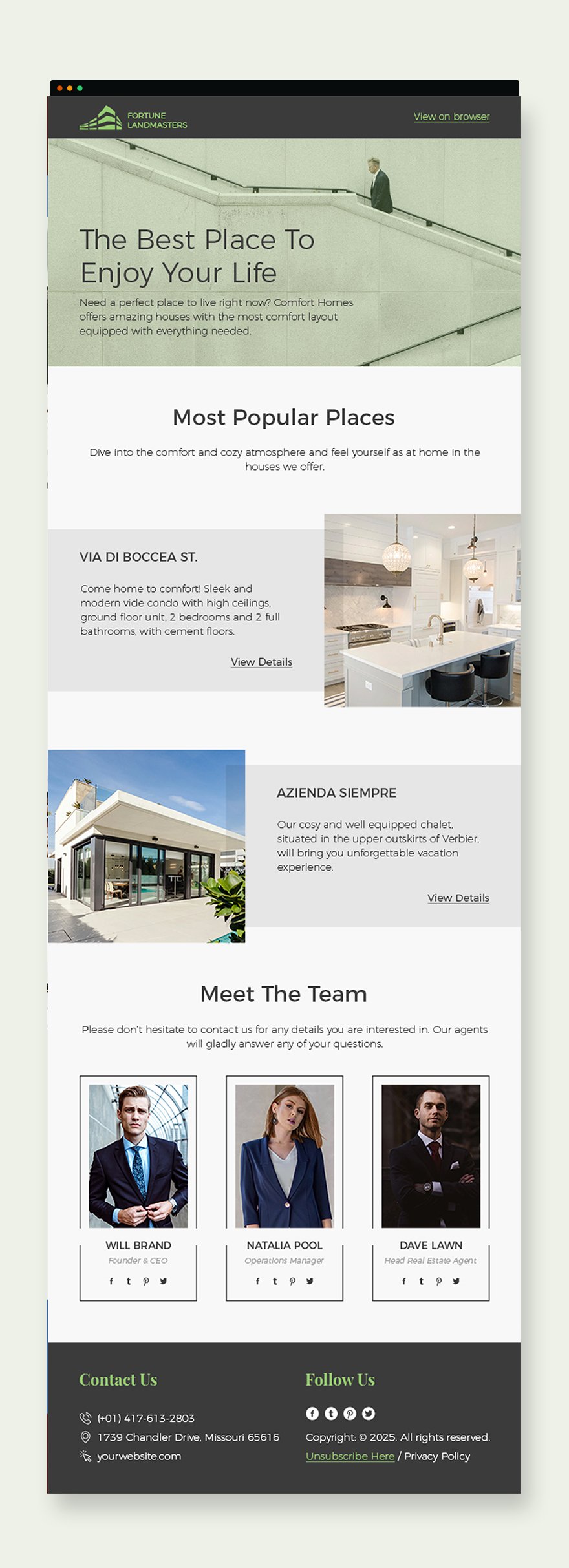 Real Estate Agency Newsletter Template