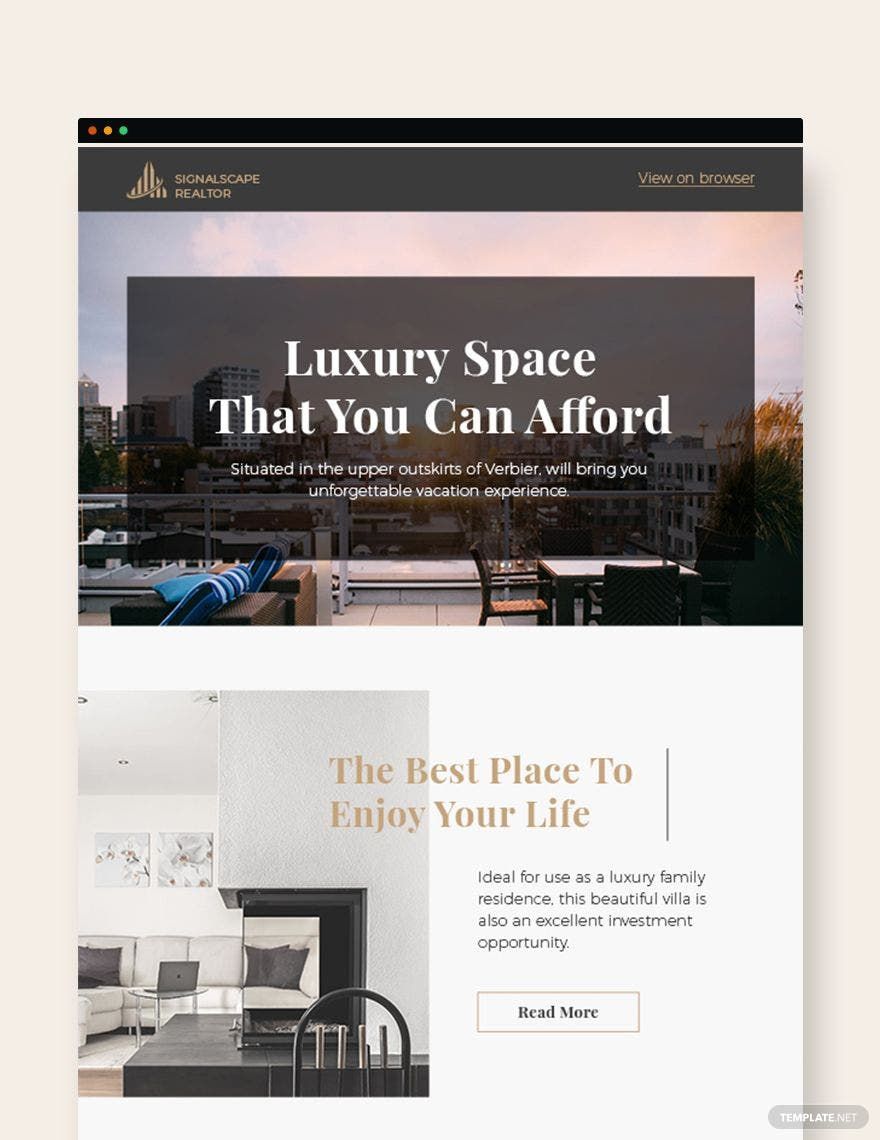 Real Estate Home for Sale Newsletter Template