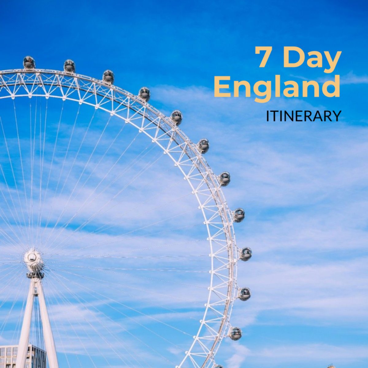 7 Day England Itinerary Template - Edit Online & Download