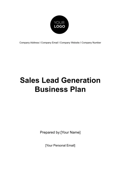 Free Sales Lead Generation Business Plan Template to Edit Online