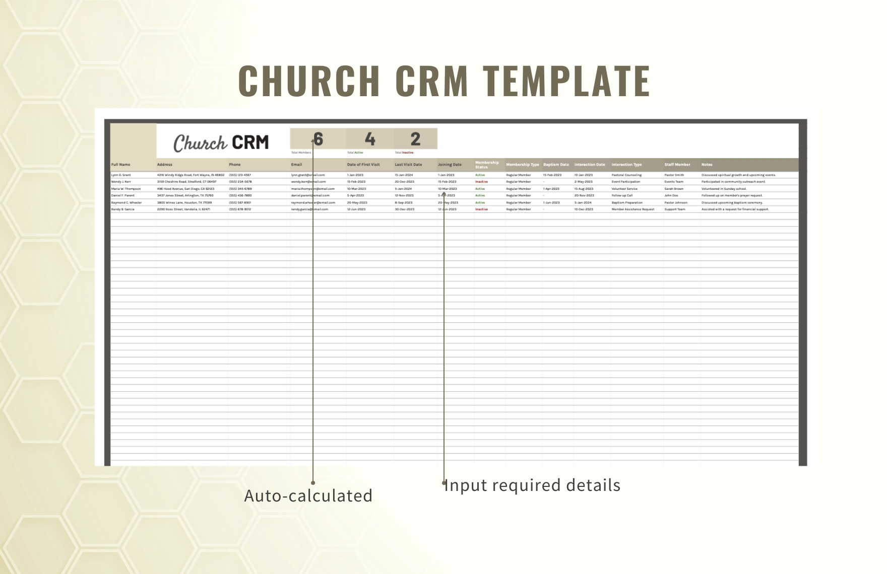 Church CRM Template