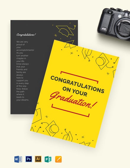 graduation card templates free download