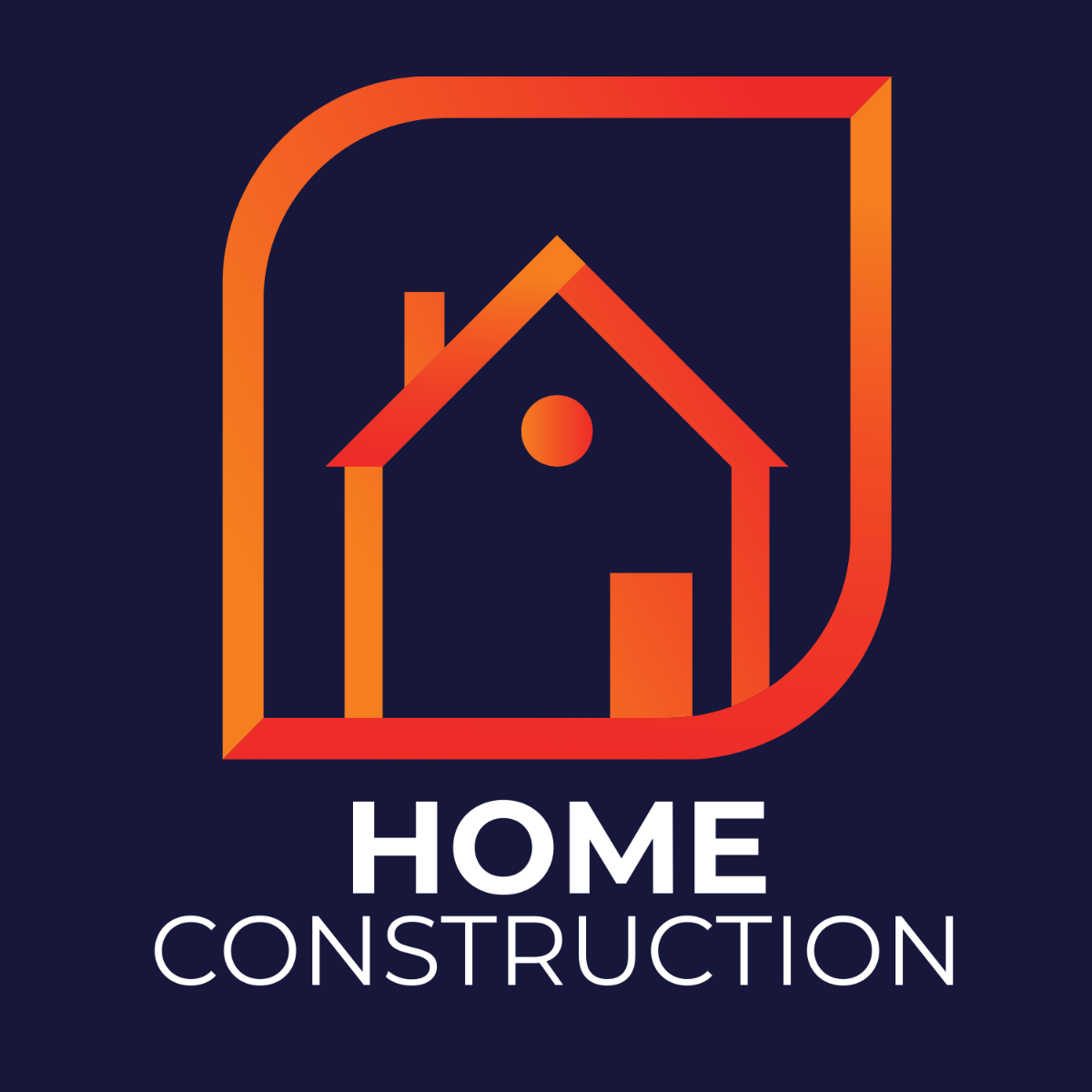 Home Construction Logo Template