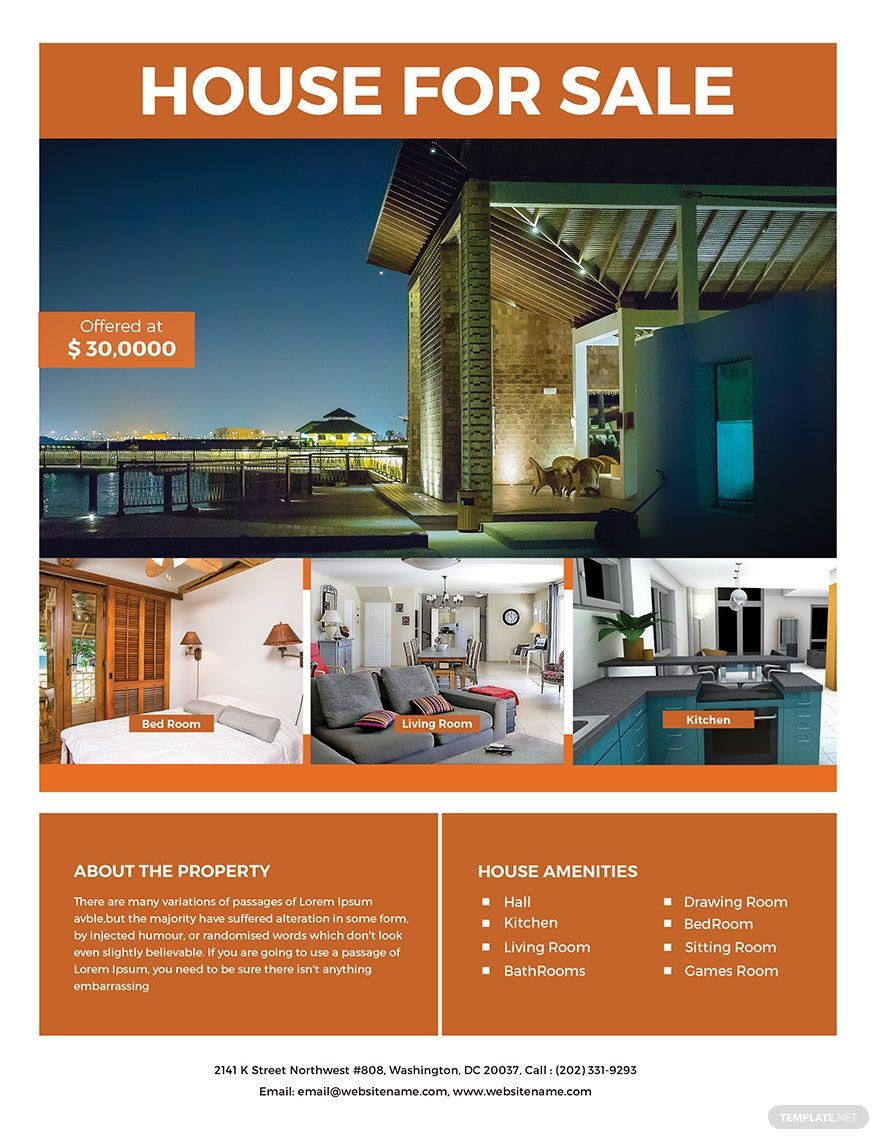 House Real Estate Flyer Template