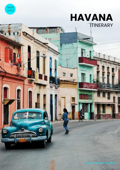 Free Havana Itinerary Template to Edit Online