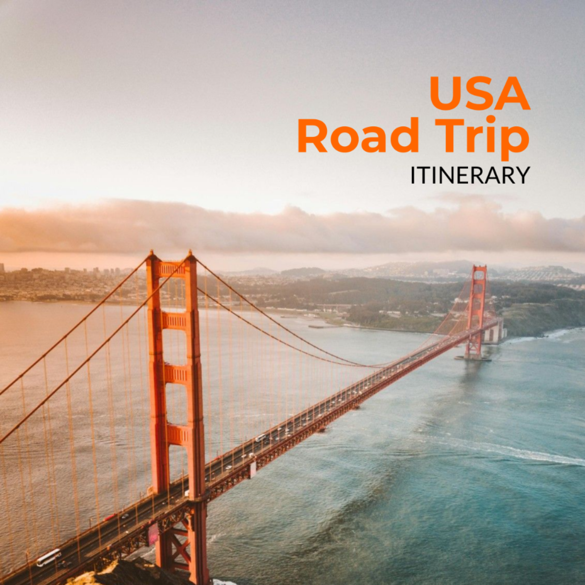 USA Road Trip Itinerary Template - Edit Online & Download