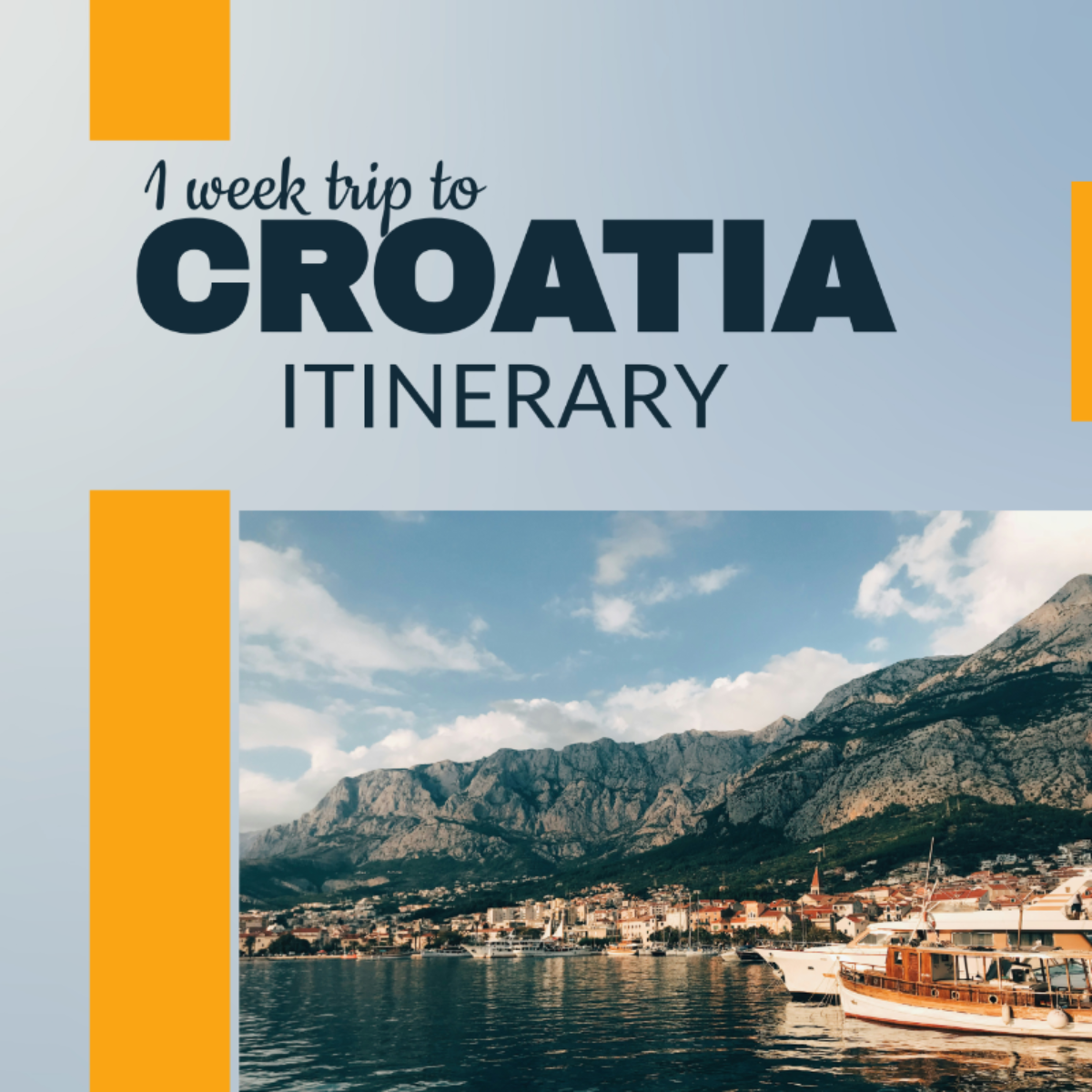 1 Week Croatia Itinerary Template - Edit Online & Download