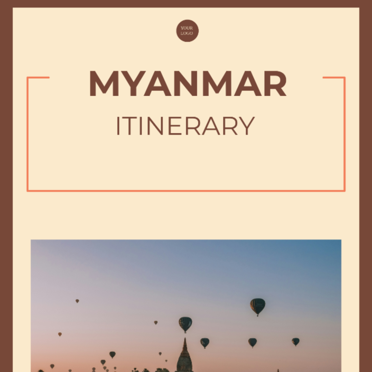 Myanmar Itinerary Template - Edit Online & Download