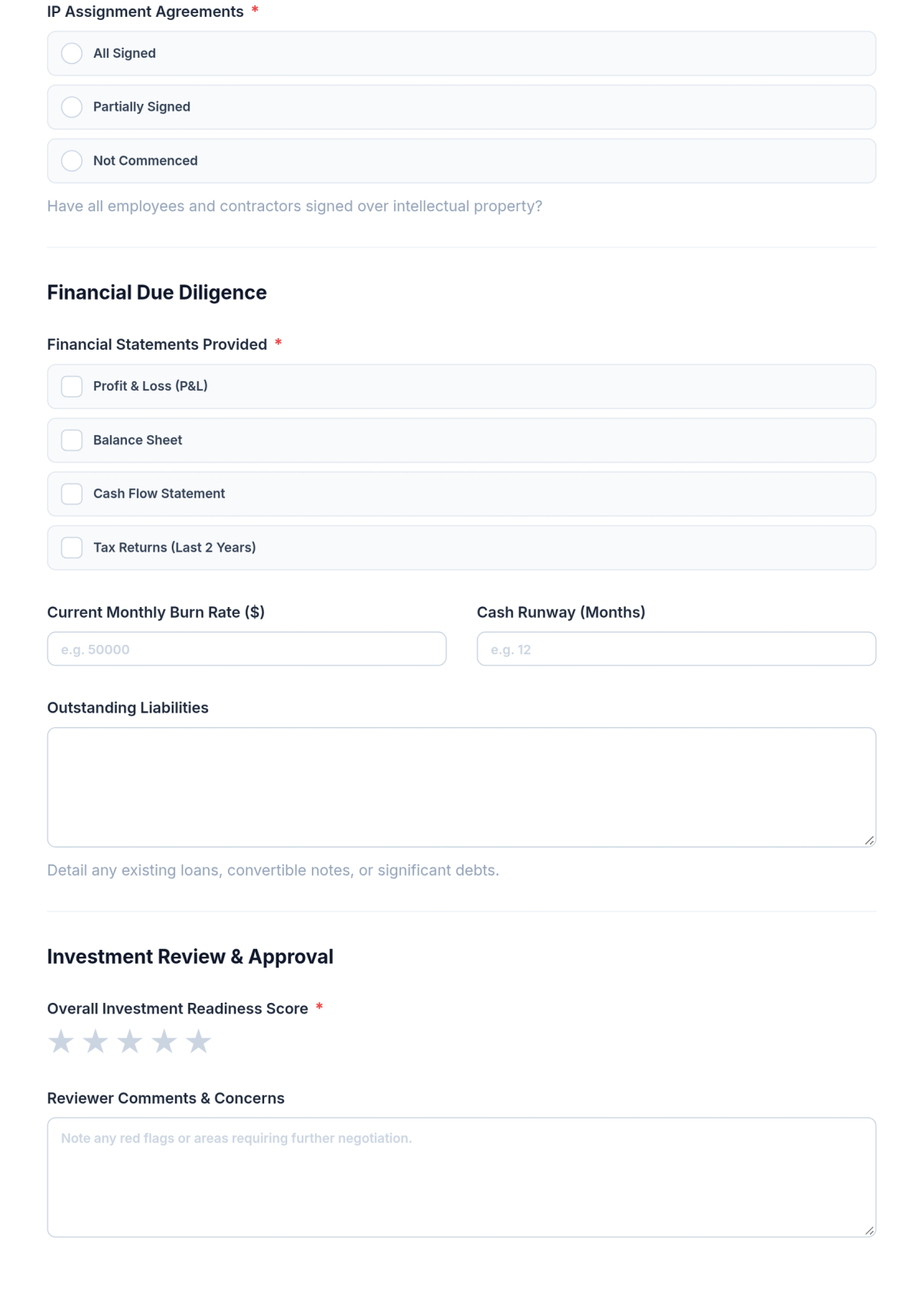 Free Startup Investment Checklist Template & AI Maker Free Startup Investment Checklist Template & AI Maker