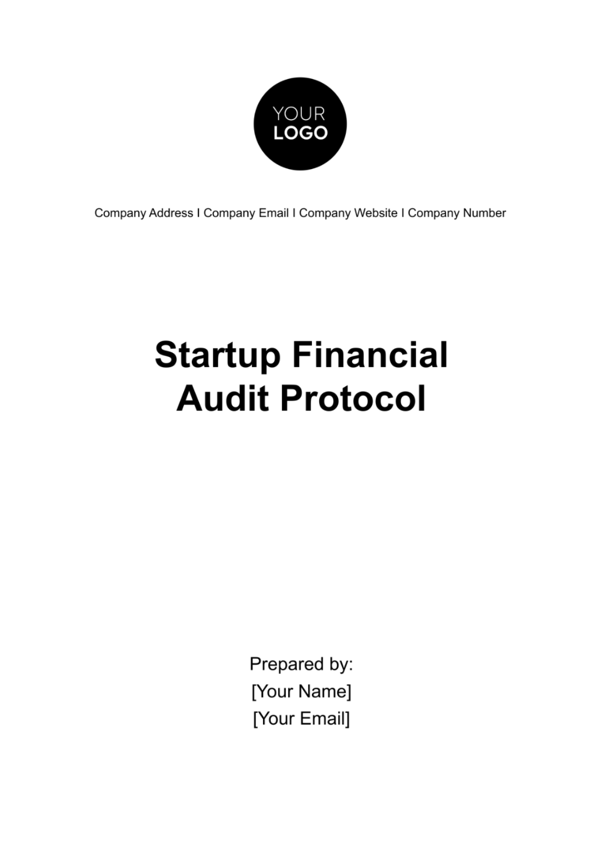 Startup Financial Audit Protocol Template