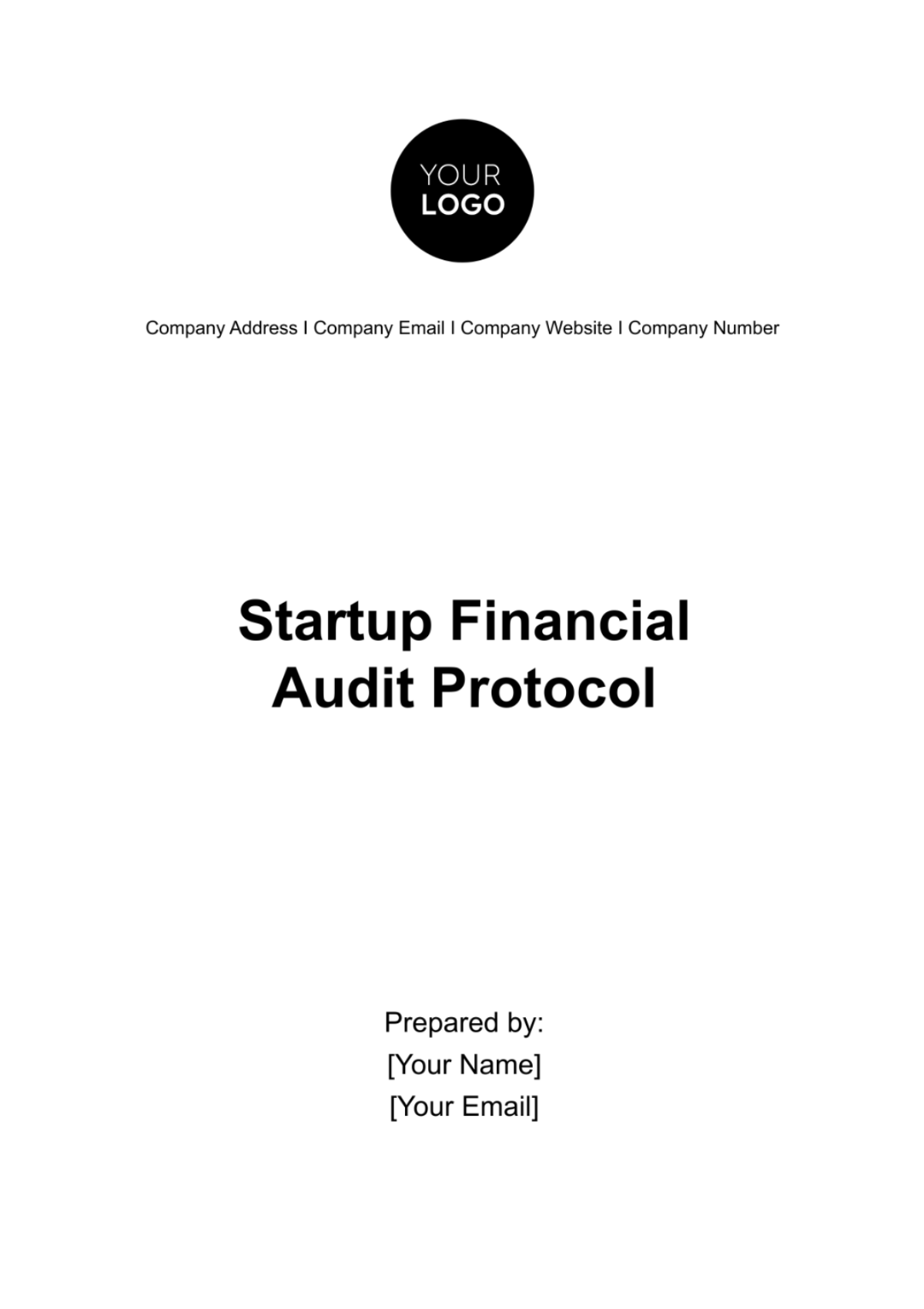 Startup Financial Audit Protocol Template