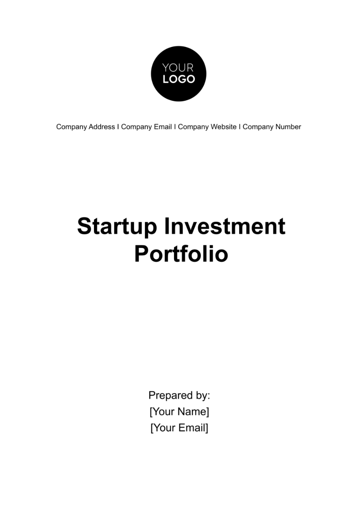 Startup Investment Portfolio Template - Edit Online & Download