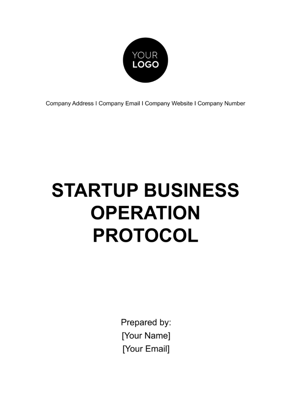 Startup Business Operation Protocol Template