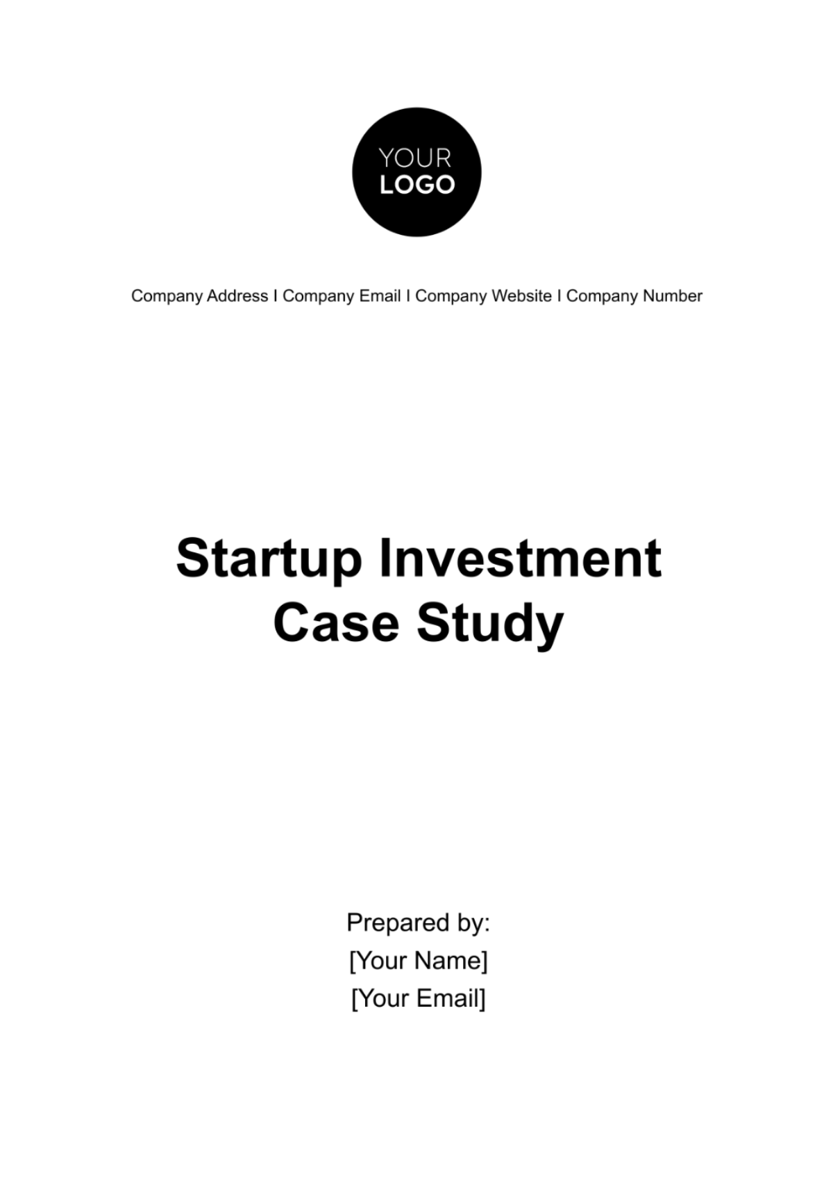 Startup Investment Case Study Template - Edit Online & Download