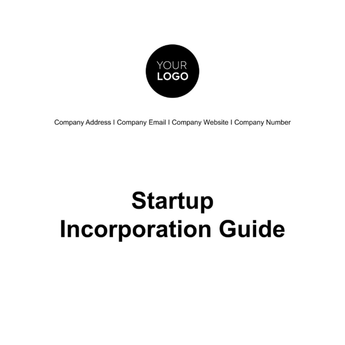 Startup incorporation guide template edit online download example