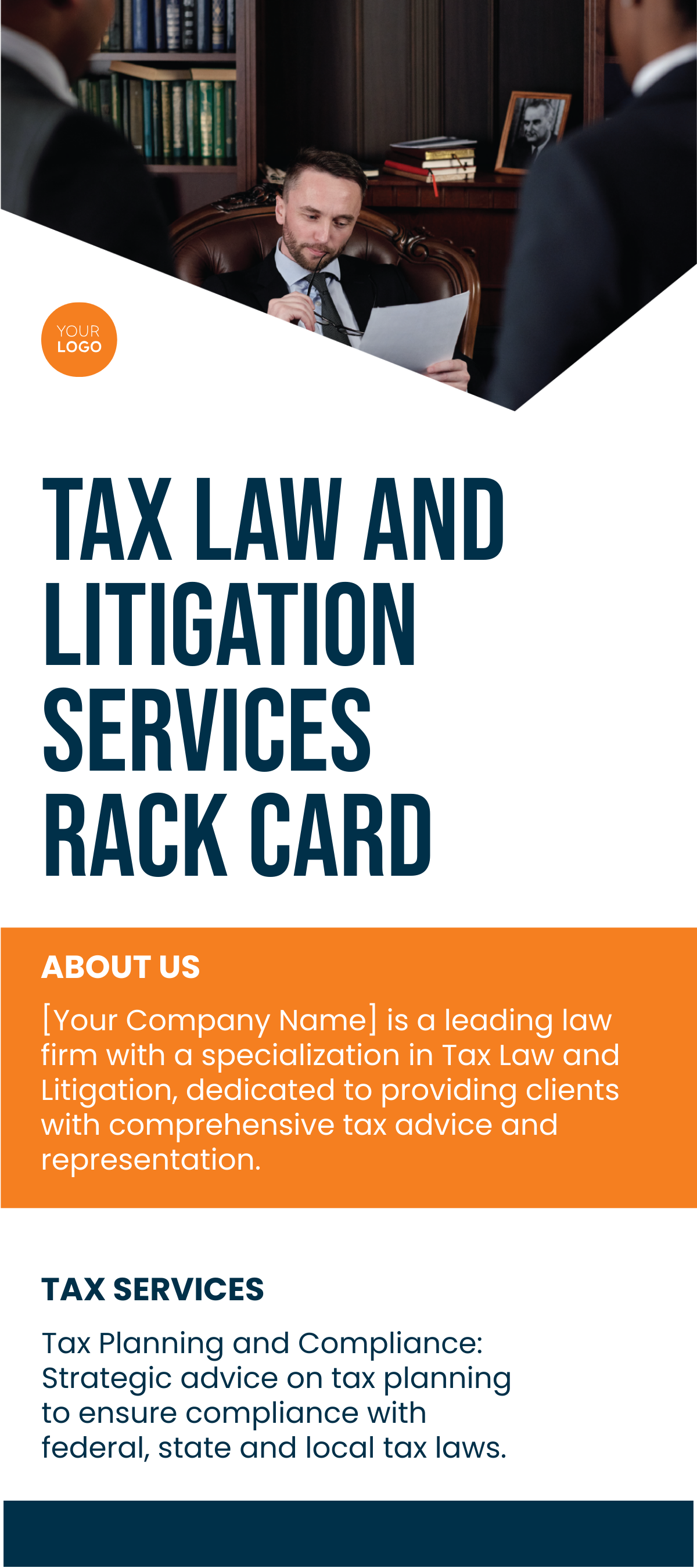 Tax Law and Litigation Services Rack Card