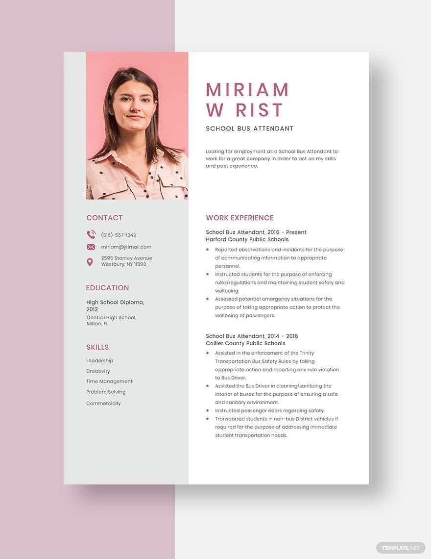 Editable Bus Templates In Word To Download