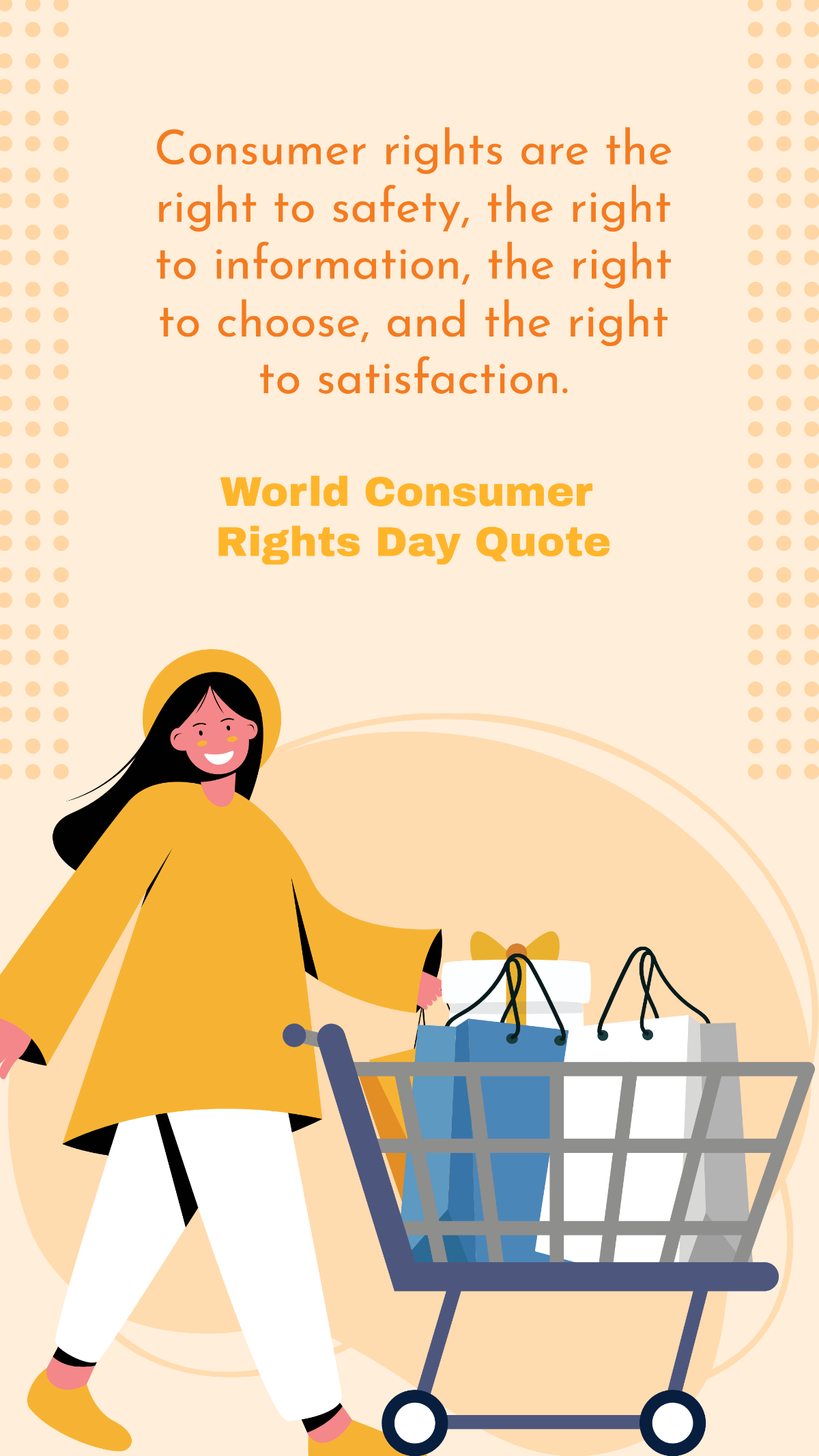World Consumer Rights Day Quote Template