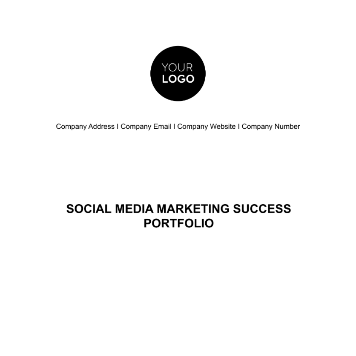 Social Media Marketing Success Portfolio Template