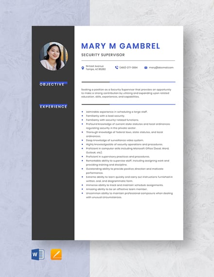 10 FREE Supervisor Templates Word PSD