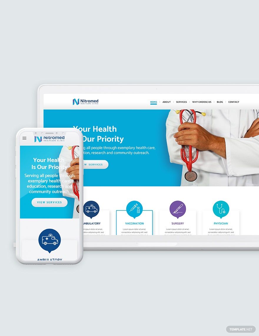 Clinic Bootstrap Landing Page Template