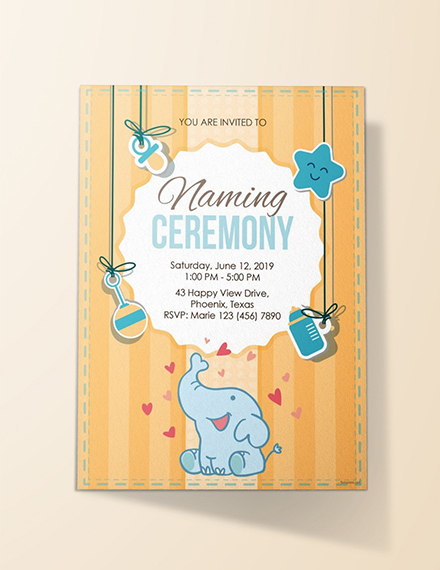 Ceremony Invitation Template 5