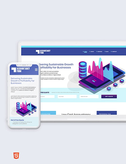 Free Accountancy Firm Bootstrap Landing Page Template